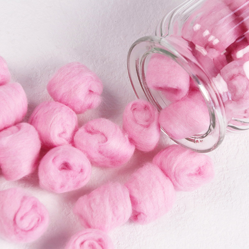 Colored Premium 100% Pure Cotton Balls Absorbent Small Cotton Balls for Makeup Remover, Nail Polish