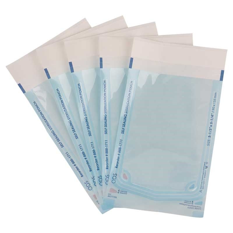 Good Quality Self- Sealing Sterilization Pouch For Dental Equipments